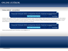 Tablet Screenshot of netesjatekok.hu